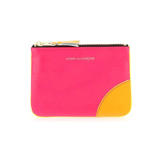 Comme Des Garcons Wallet fluo mini pouch