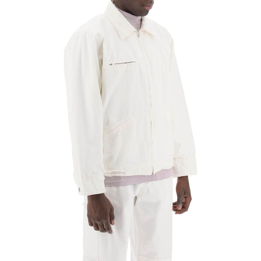 MM6 Maison Margiela distressed cotton canvas jacket