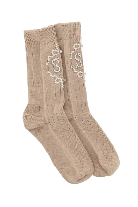 Simone Rocha sr socks with pearls and crystals Beachwear & underwear Simone Rocha