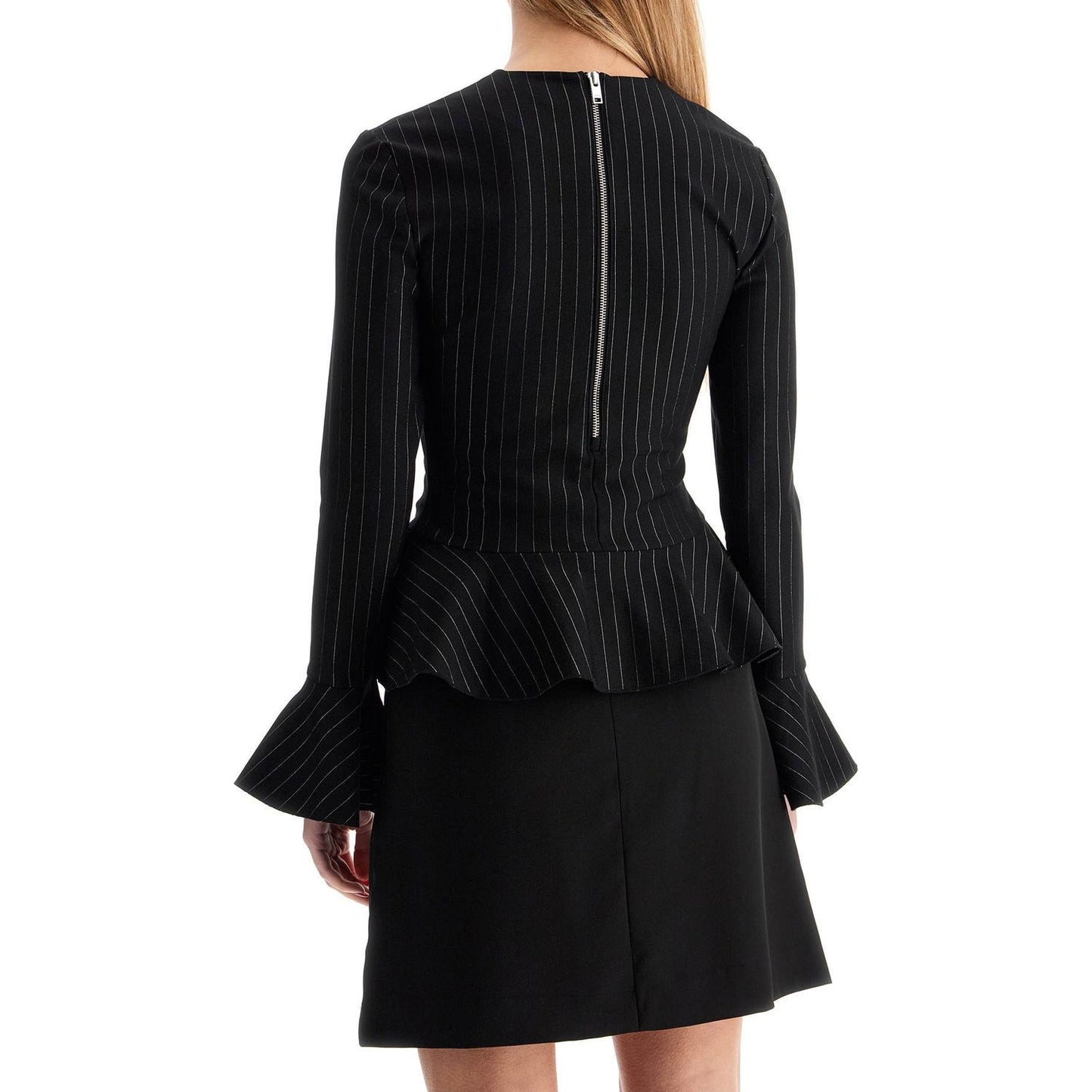 Ganni long-sleeved pinstripe top Topwear Ganni