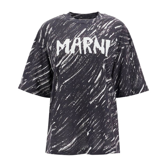 Marni "abstract pattern logo t-shirt with