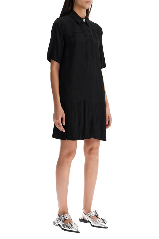 Ganni 'viscose mini dress with Dresses Ganni