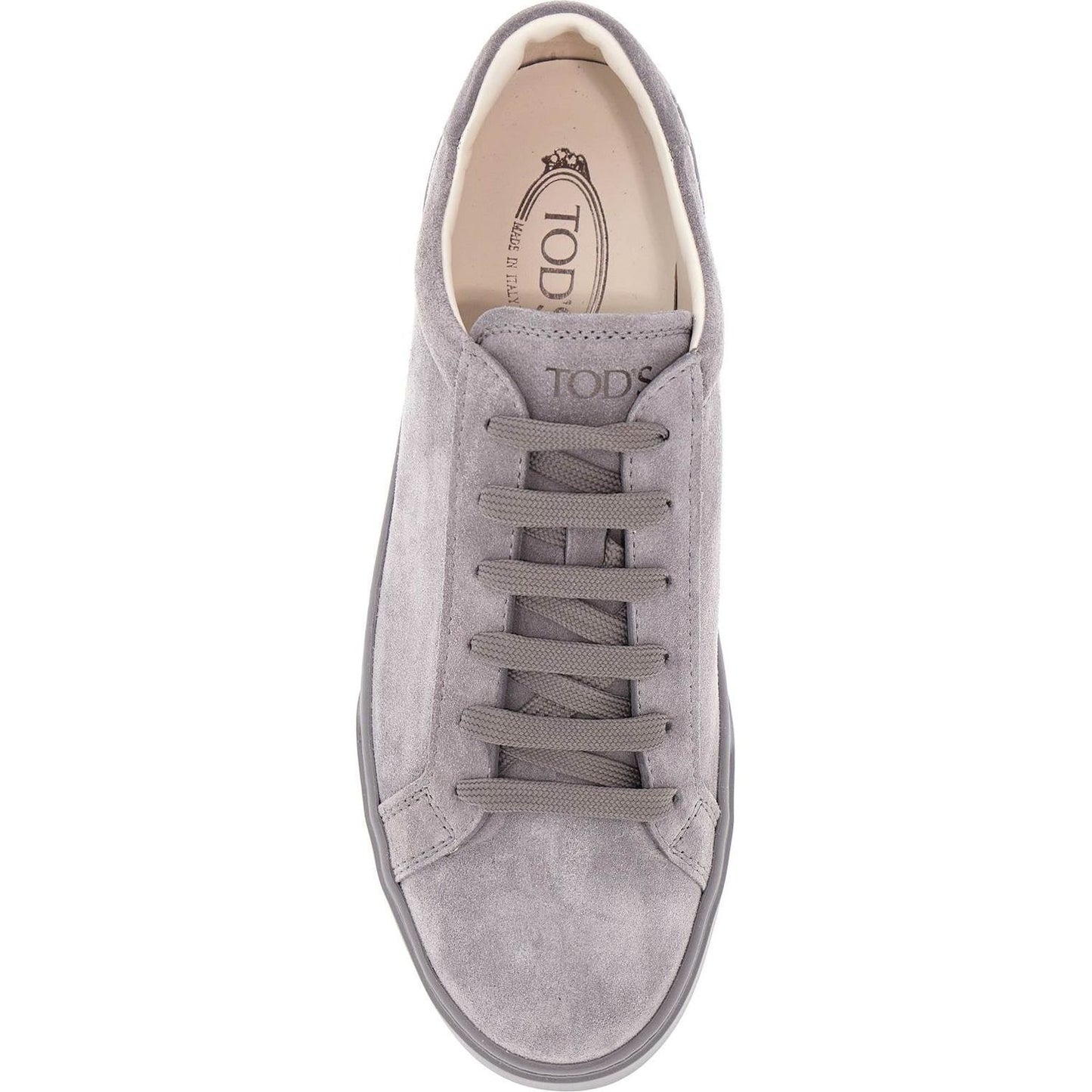 Tod'S lace-up shoes in suede mouse grey with rubber sole Lace-ups Tod'S