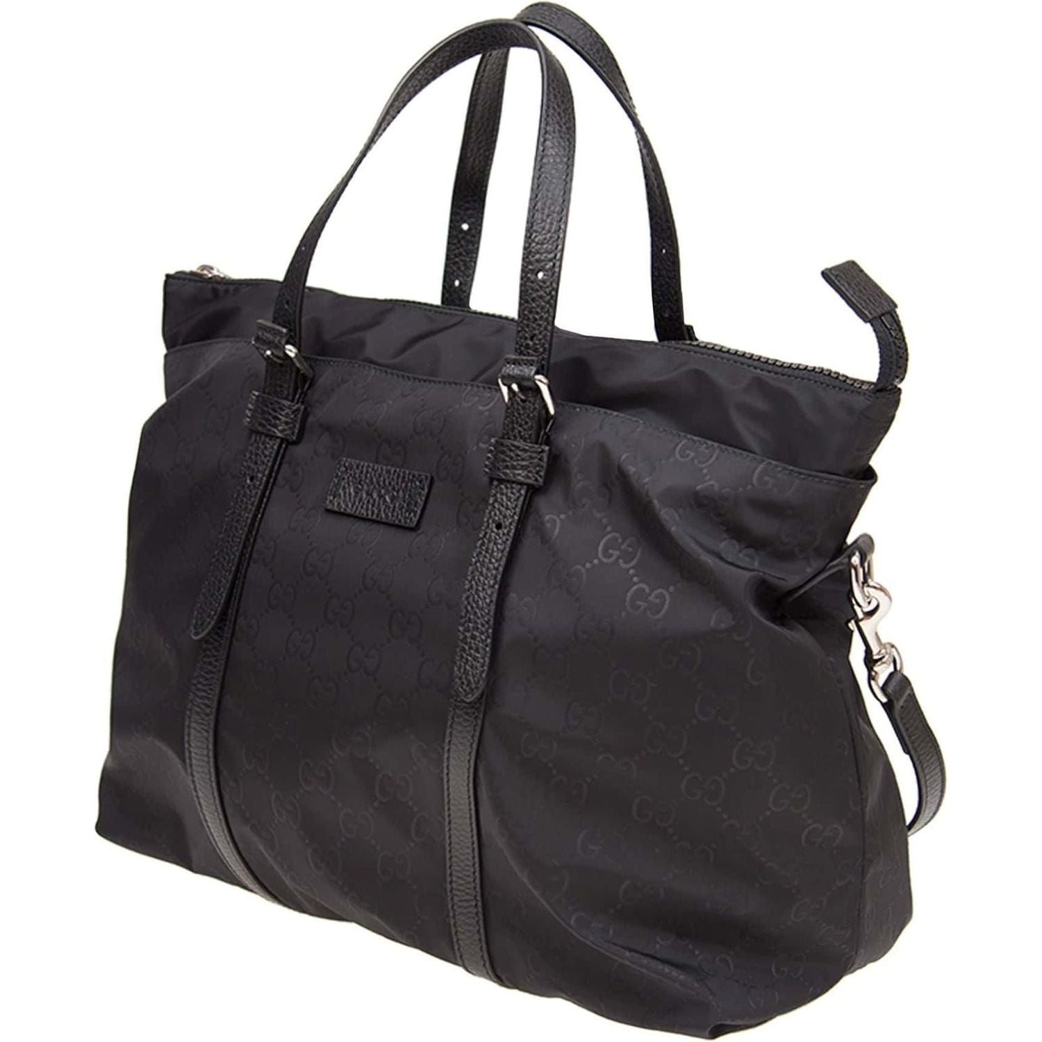 Front view with bag zipped and handles upright.