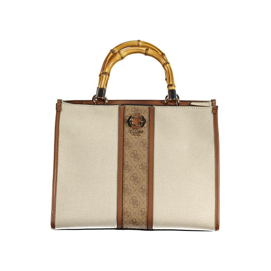 Beige Cotton Handbag