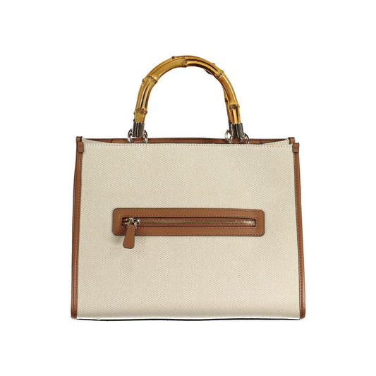 Beige Cotton Handbag