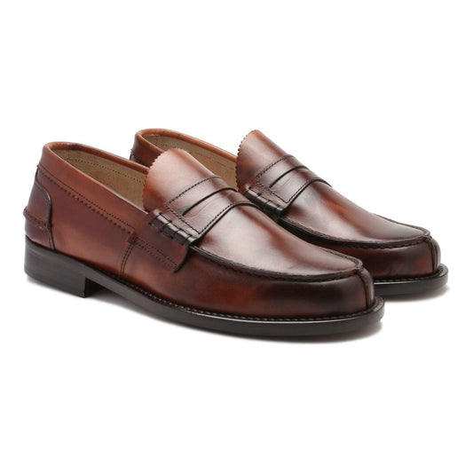 Natural Calf Leather Mens Loafers Shoes