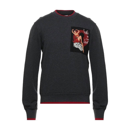 Dolce & Gabbana | Gray Cotton Sweater | McRichard Designer Brands