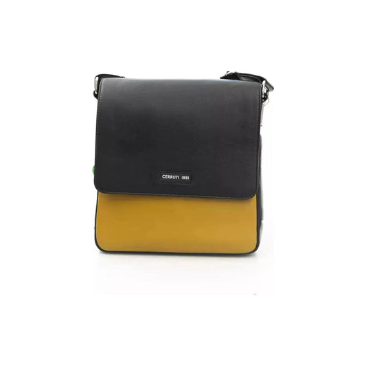 Cerruti 1881 | Yellow Leather Messenger Bag  | McRichard Designer Brands